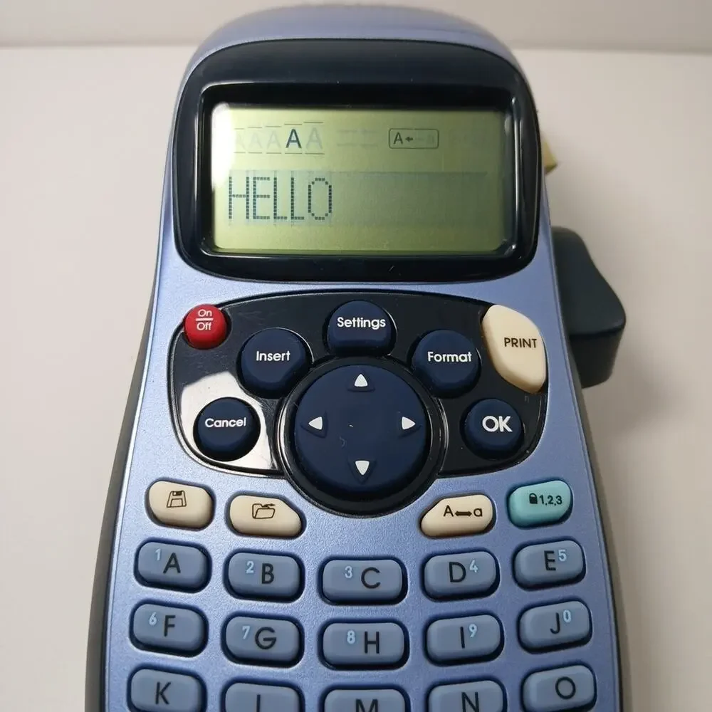 Dymo LetraTag Label Maker LT-100H Handheld Blue
